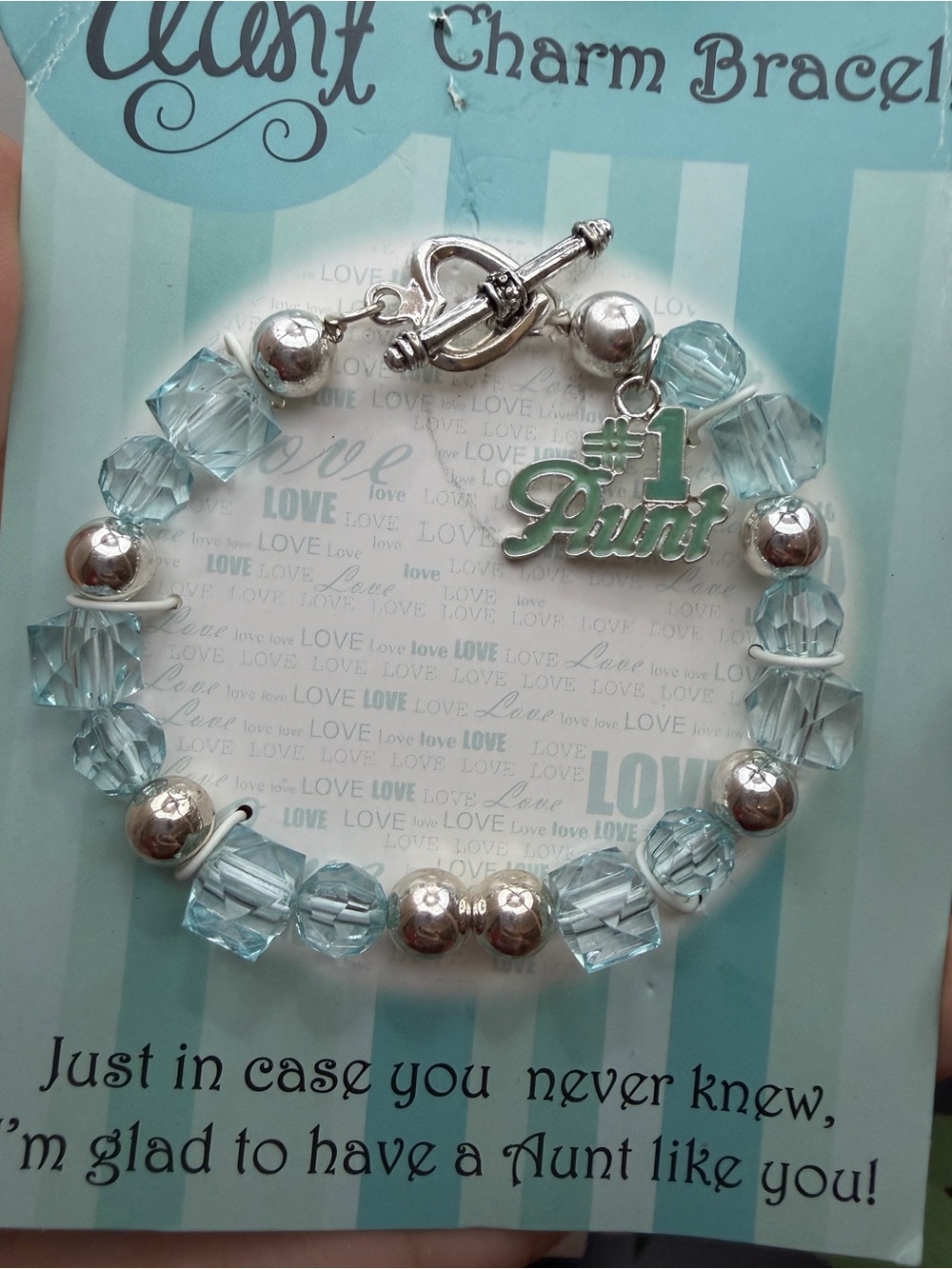 Charm Bracelet - Light Blue #1 Pendant